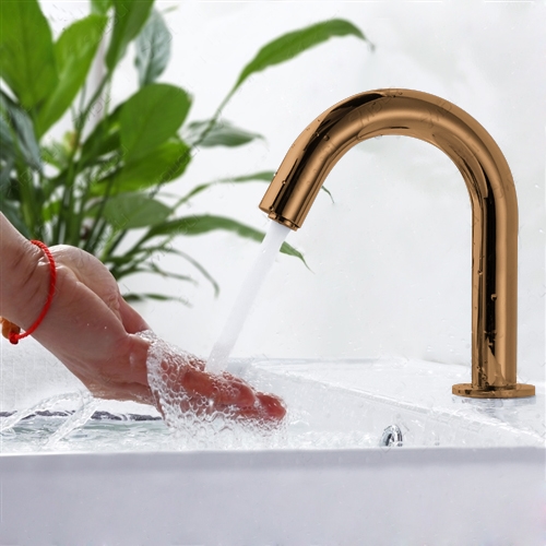 Fontana Brio Touchless Volume Sensor Hands Free Light Oil Rubbed Bronze Finish Faucet